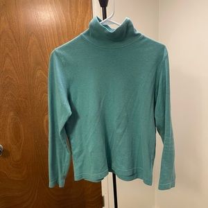 Turquoise Long Sleeve Turtleneck